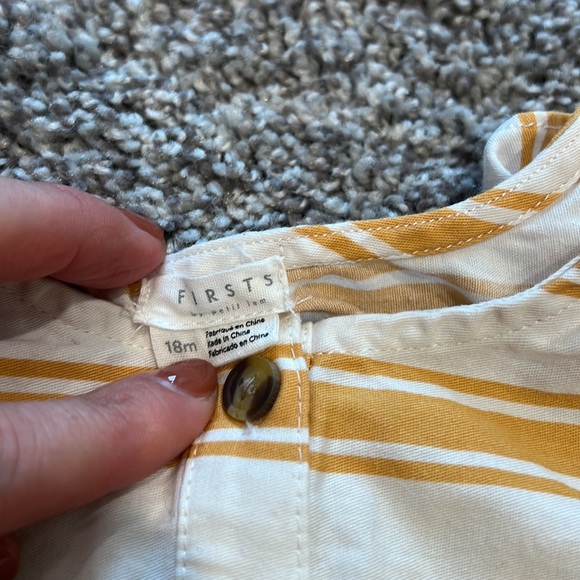 EUC Firsts by petit Lem organic cotton romper Sz 18 m - Picture 2 of 4